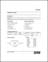 datasheet for ZXF103Q16TA by Zetex Semiconductor