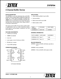 datasheet for ZXFBF04N14TC by Zetex Semiconductor