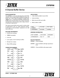 datasheet for ZXFBF08W20 by Zetex Semiconductor