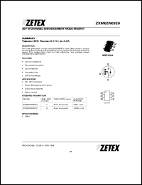 datasheet for ZXM62N03E6TA by Zetex Semiconductor
