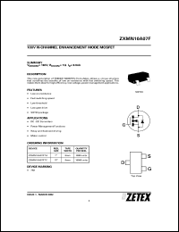 datasheet for ZXMN10A07FTA by Zetex Semiconductor