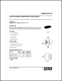 datasheet for ZXMN10A11GFTC by Zetex Semiconductor