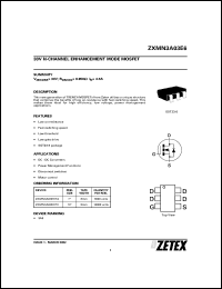 datasheet for ZXMN3A03E6TA by Zetex Semiconductor