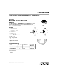 datasheet for ZXMN6A09DN8TC by Zetex Semiconductor