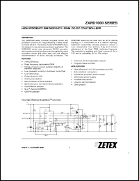 datasheet for ZXRD1050PQ16TA by Zetex Semiconductor