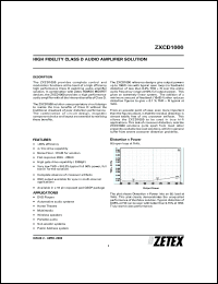 datasheet for ZXCD1000EQ16TA by Zetex Semiconductor