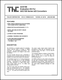 datasheet for ACE100 by 