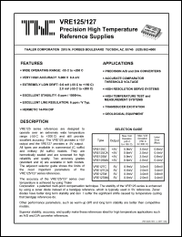 datasheet for VRE127M by 