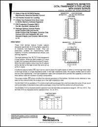 datasheet for SN74BCT373N by Texas Instruments