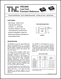 datasheet for VRE3050LD by 