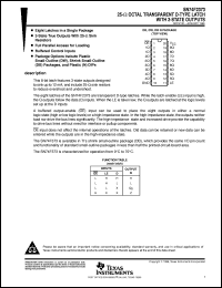 datasheet for SN74F2373N by Texas Instruments