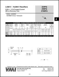 datasheet for Z25FG by 