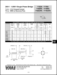 datasheet for 1110FA by 