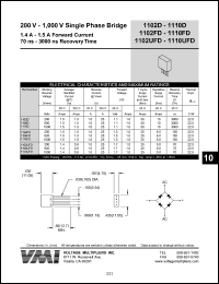 datasheet for 1106D by 