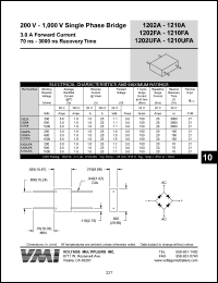 datasheet for 1202UFA by 