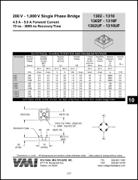 datasheet for 1310UF by 