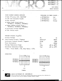 datasheet for MG136CL by 