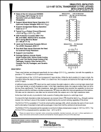 datasheet for SN74LVT573DW by Texas Instruments