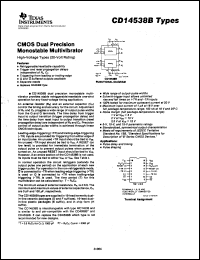 datasheet for CD14538BE by Texas Instruments