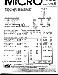 datasheet for MPS6518 by 