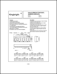 datasheet for CC56-11GWA by 