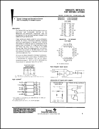 datasheet for SN54LS375J by Texas Instruments