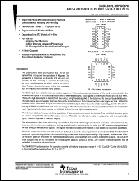 datasheet for SN54LS670J by Texas Instruments
