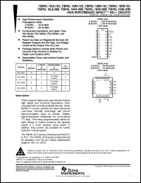 datasheet for TIBPAL16R4-15CFN by Texas Instruments