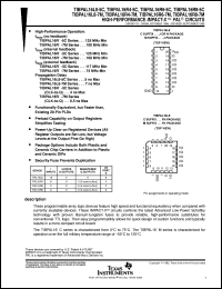 datasheet for TIBPAL16R4-7MFKB by Texas Instruments