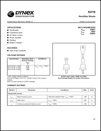 datasheet for SV1020K by 