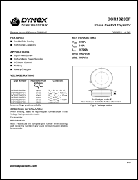 datasheet for DCR1020SF63 by 