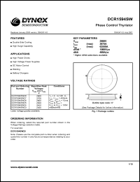 datasheet for DCR1594SW27 by 