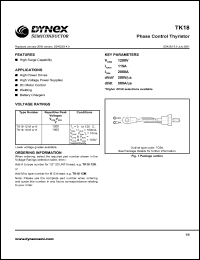 datasheet for TK1812K by 