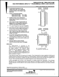 datasheet for 5962-86053033A by Texas Instruments