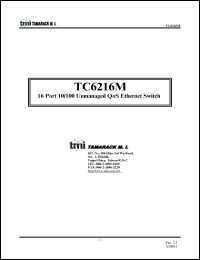 datasheet for TC6216M by 