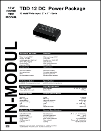 datasheet for TDD124812S by 