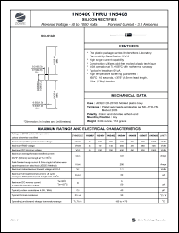 datasheet for 1N5404 by 