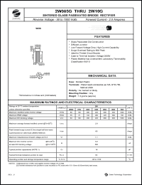 datasheet for 2W08G by 