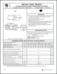 datasheet for DB106G by 