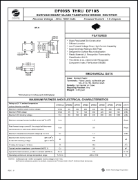 datasheet for DF005S by 