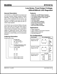 datasheet for RT9167/A-39CB by 