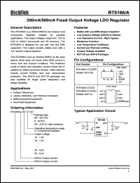 datasheet for RT9168/A-38CS by 