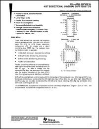 datasheet for SN54AS194J by Texas Instruments