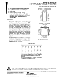 datasheet for SN54HC164J by Texas Instruments