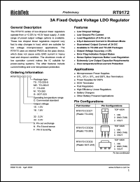 datasheet for RT9172F-31CM5 by 