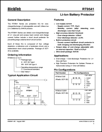 datasheet for RT9541HCE by 