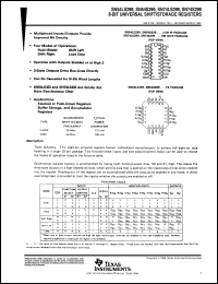 datasheet for SN54LS299J by Texas Instruments