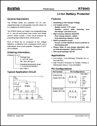 datasheet for RT9543DCE by 