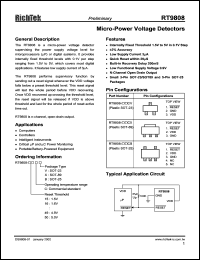 datasheet for RT9808-36CX by 