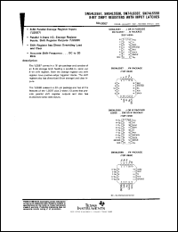 datasheet for SN54LS597J by Texas Instruments